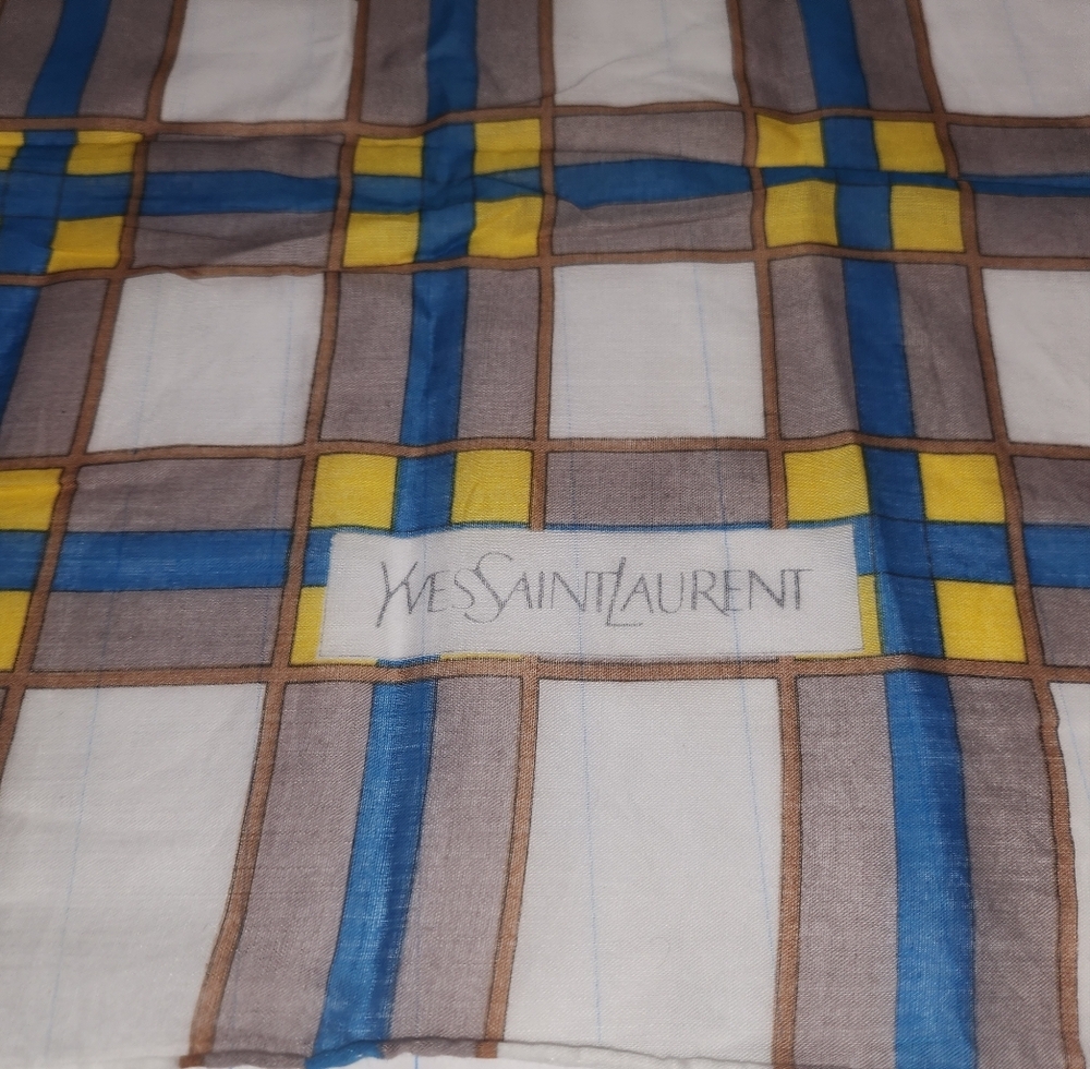 Yves Saint Laurent Handkerchief Cotton Brandnew Authentic no sticker